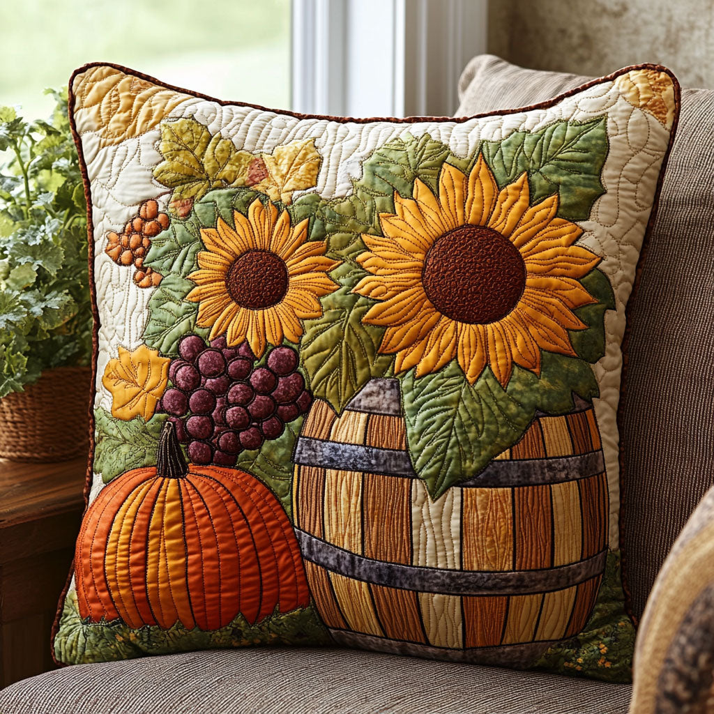 Autumn Charm Quilted Pillow Case Couch Pillows Christmas Presents For Her