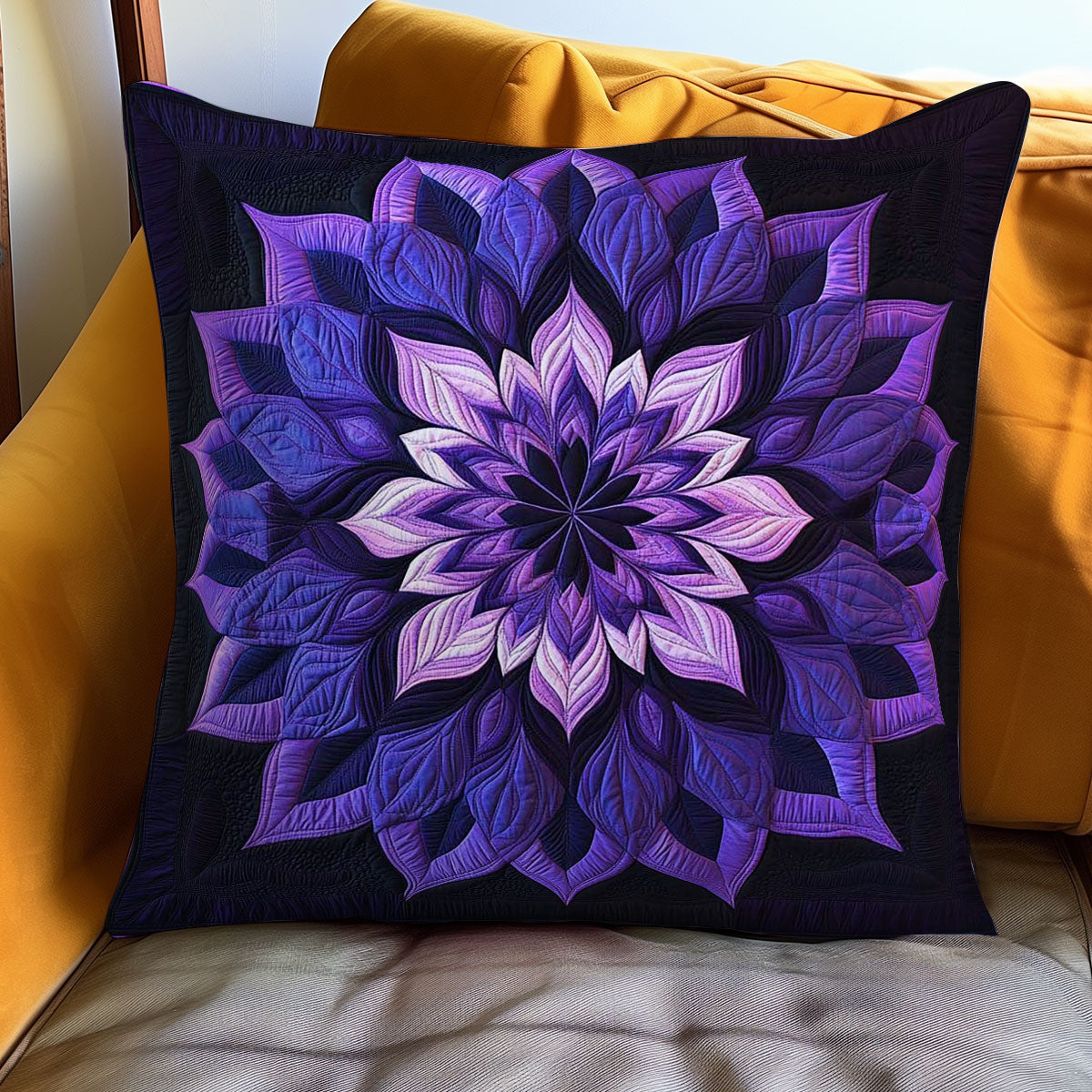 Celestial Flower Quilted Pillow Case Fall Throw Pillows Thanksgiving Gift for Grandparents