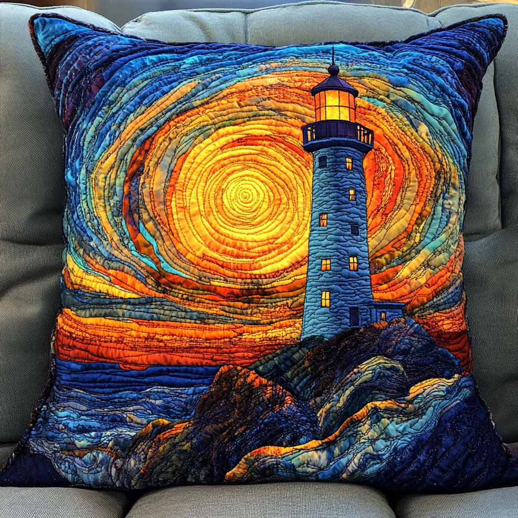 Celestial Lighthouse Quilted Pillow Case Colorful Throw Pillows Christmas Presents For Cousin