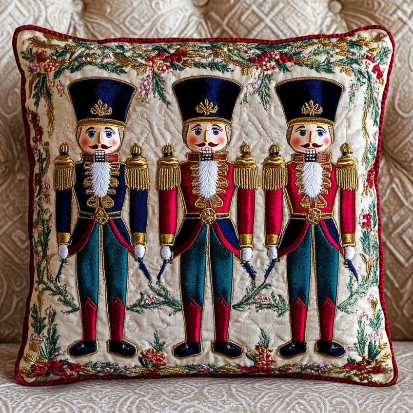 Christmas Nutcracker Quilted Pillow Case Nutcracker Design Pillow Best Gifts For Wife This Christmas
