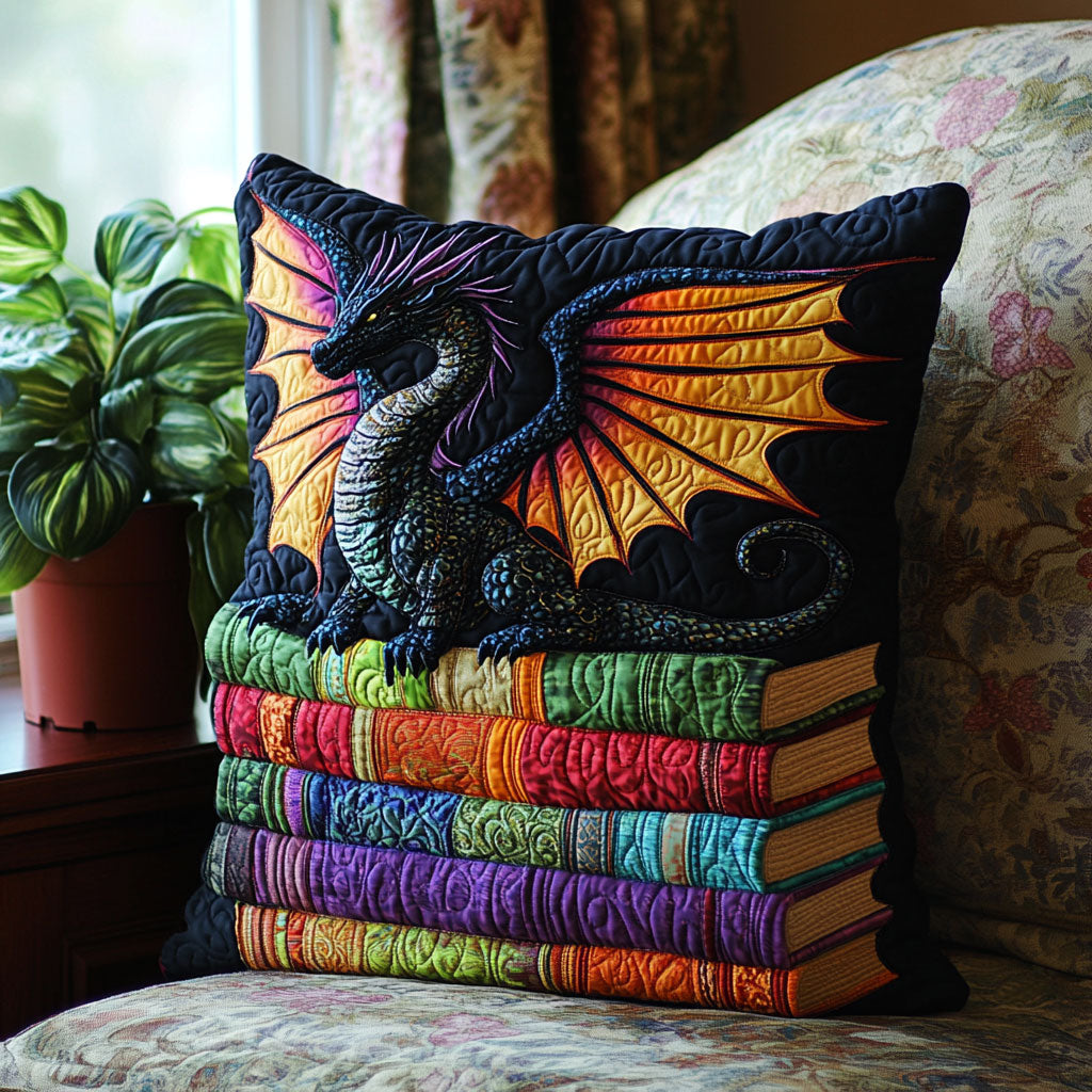 Dragon Book Quilted Pillow Case Modern Throw Pillows Christmas Presents For Son