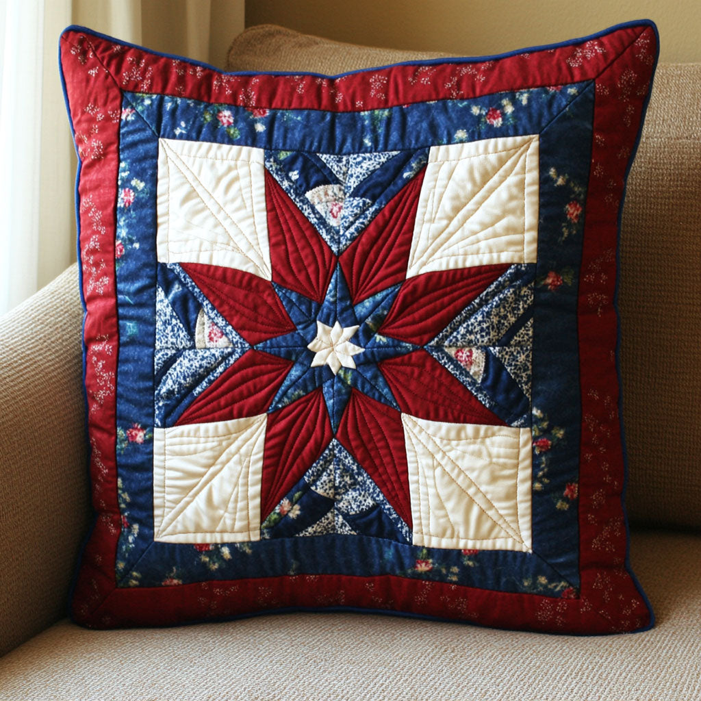Liberty Flower Quilted Pillow Case Fall Pillow Covers Gifts For Boyfriends Parents