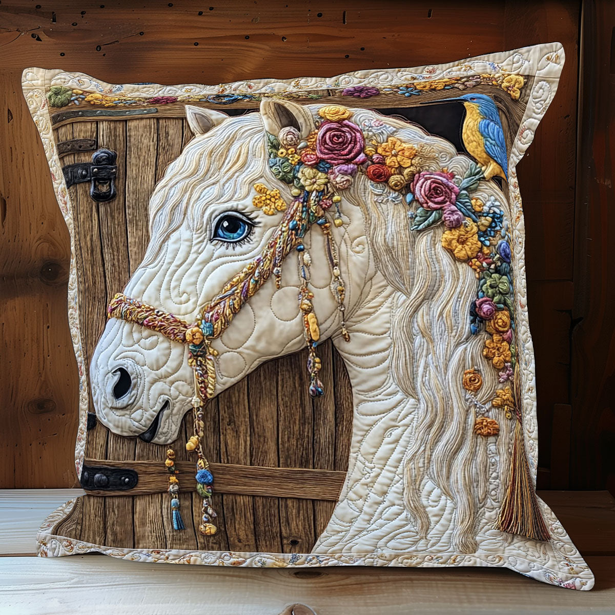 Majestic Horse Quilted Pillow Case Modern Throw Pillows Gifts To Daughter From Mom