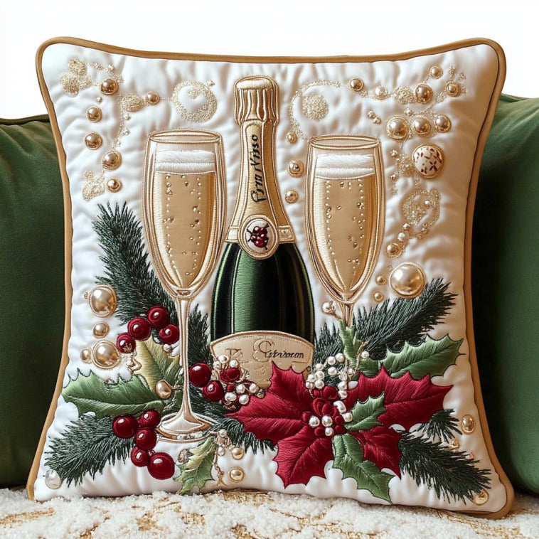 Merry Bubbles Quilted Pillow Case Holiday Pillows Christmas Gifts For My Girlfriend