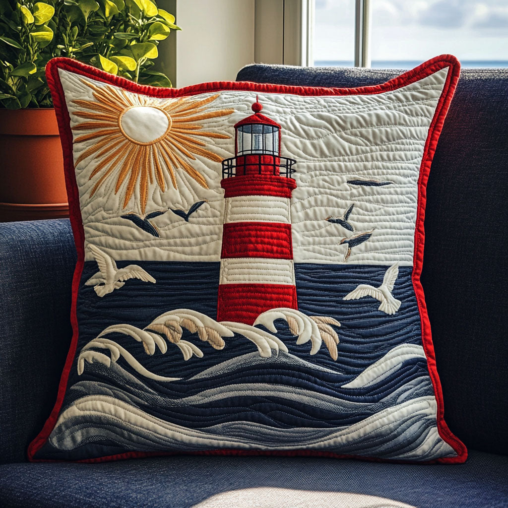 Ocean Lighthouse Quilted Pillow Case Fall Sofa Pillows Household Christmas Gifts