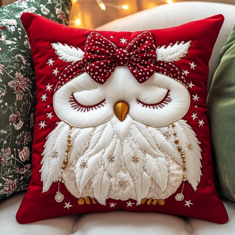 Red Bow Quilted Pillow Case Holiday Pillows Christmas Gifts For Mum From Daughter