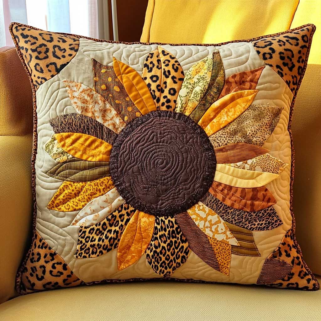 Savanna Sunflower Quilted Pillow Case Large Couch Pillows Christmas Gift For Parents In Law