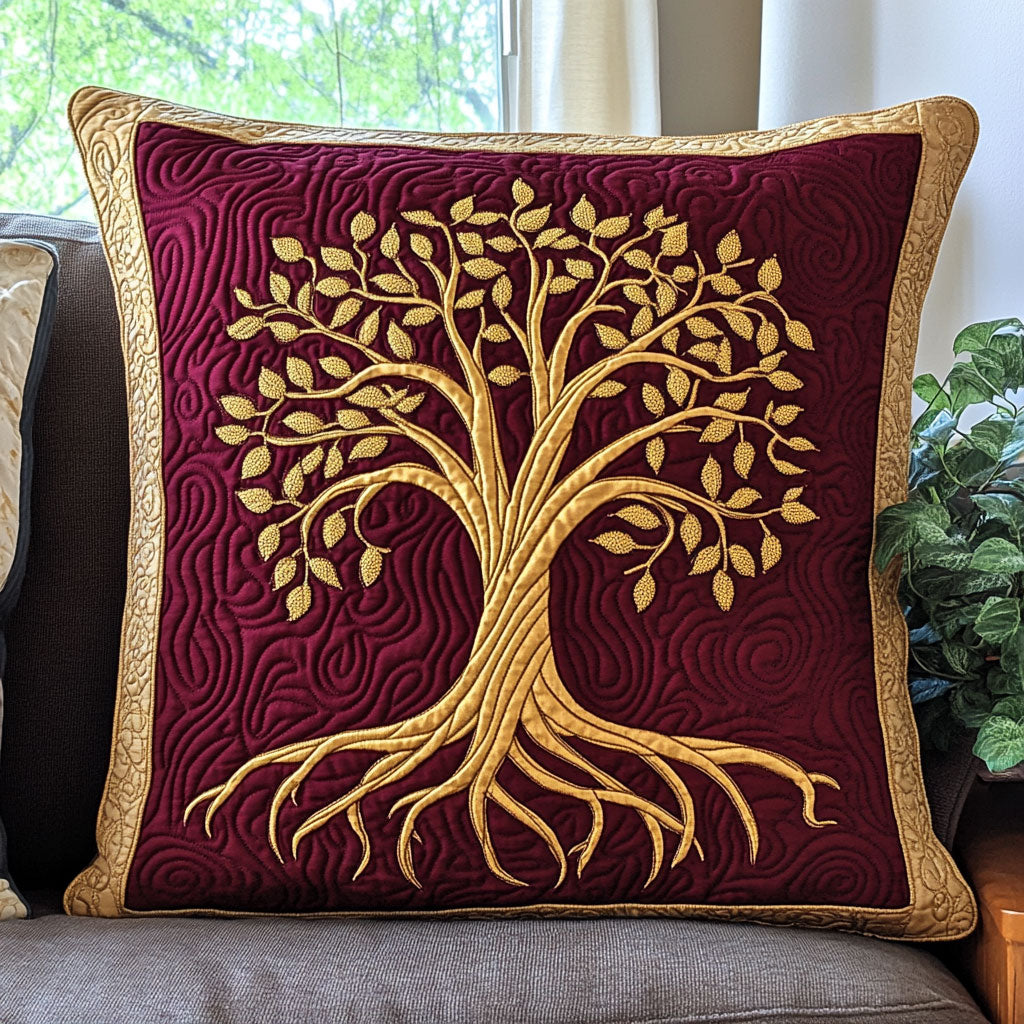 Tree of Life Quilted Pillow Case Decorative Pillows For Sofa Bonus Daughter Gifts