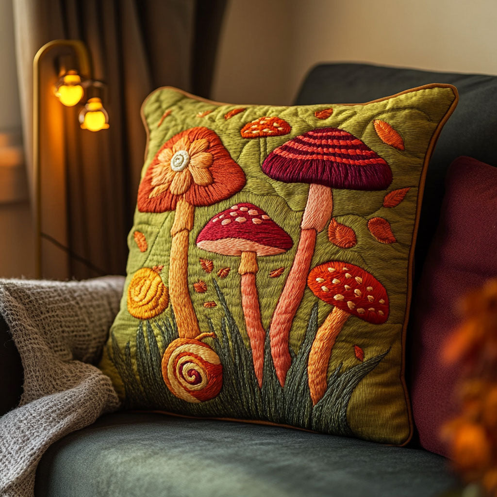 Vintage Mushroom Quilted Pillow Case Couch Pillows Useful Gifts For Mom From Daughter