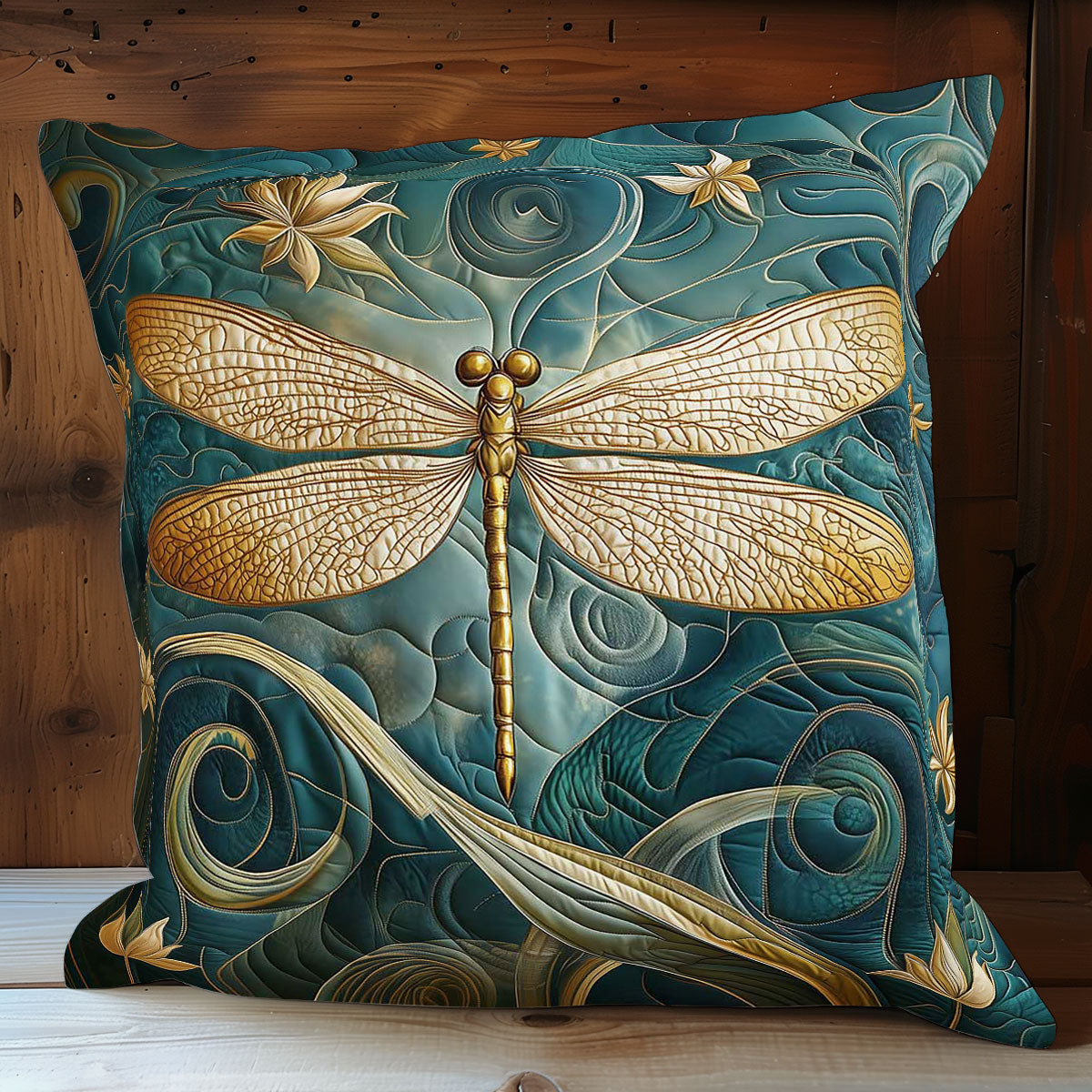 Water Spirit Dragonfly Quilted Pillow Case Cute Throw Pillows Teacher Christmas Gifts